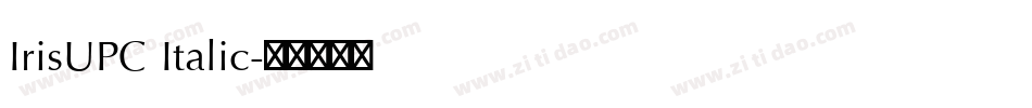 IrisUPC Italic字体转换